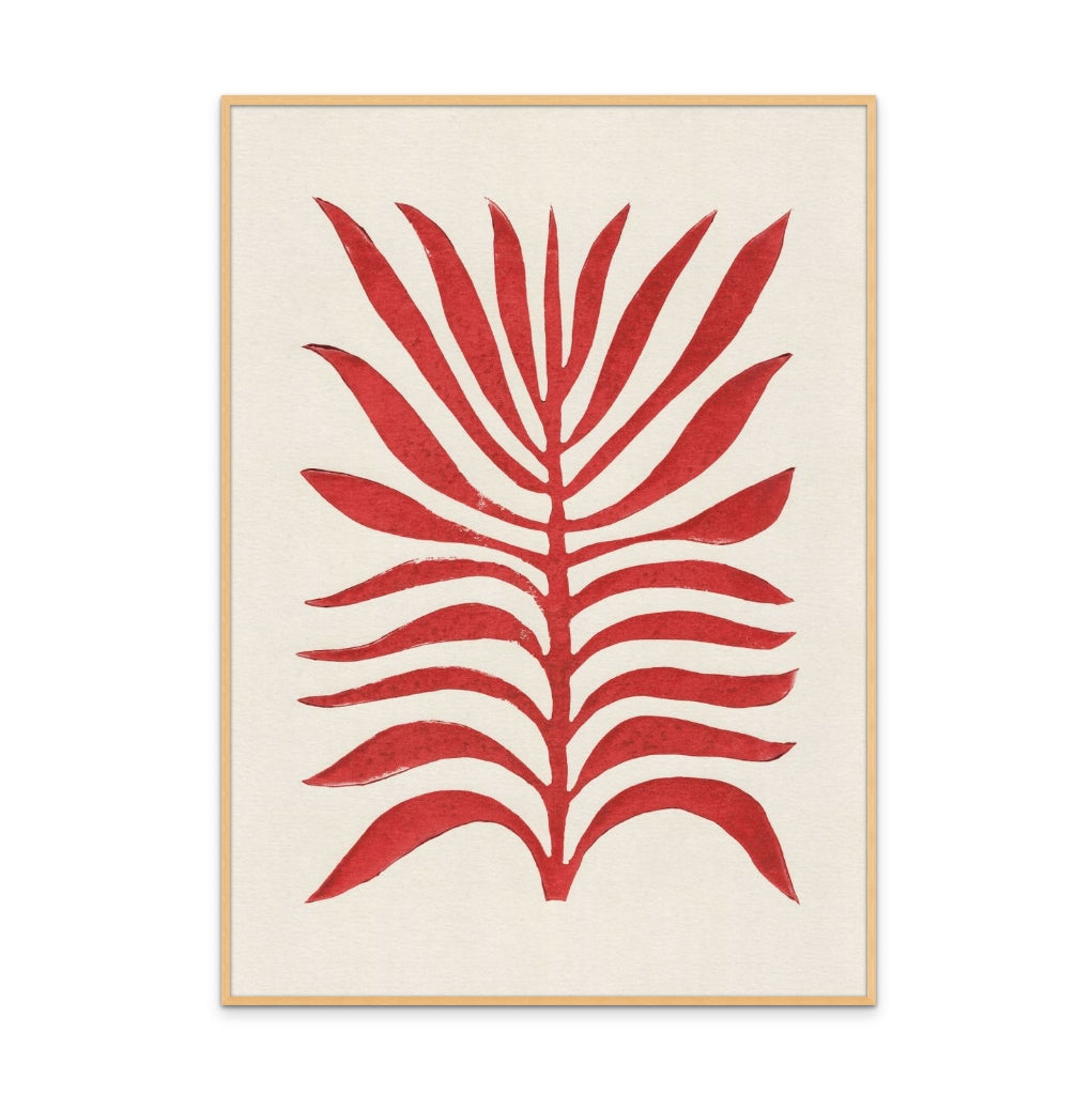 Red Branch / Lino Art Print