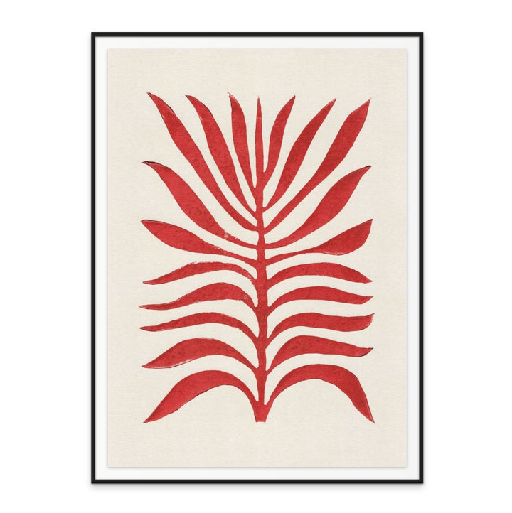 Red Branch / Lino Art Print