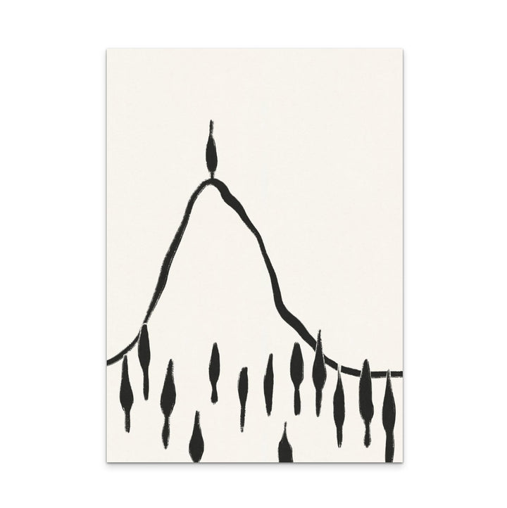 Minimal Line Landscape #2 Art Print