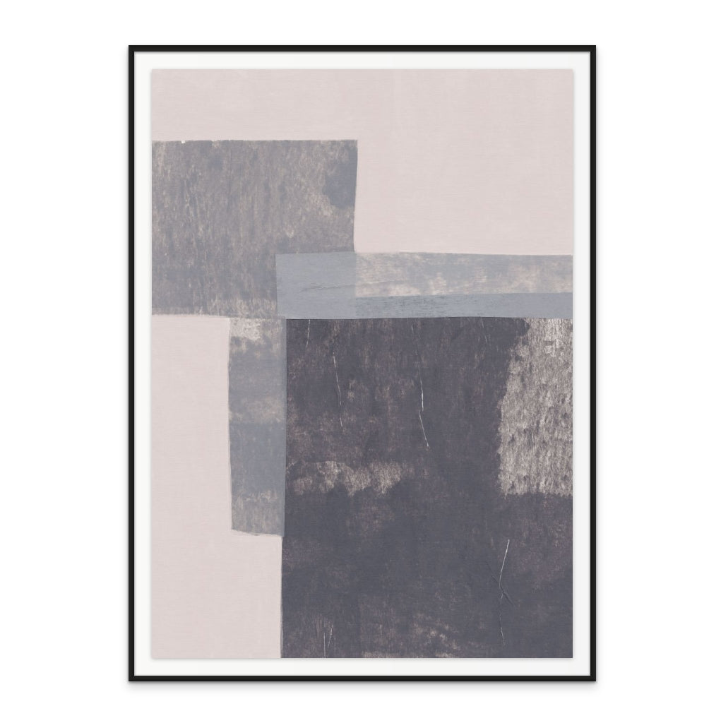 Gray Blocks #2 Art Print