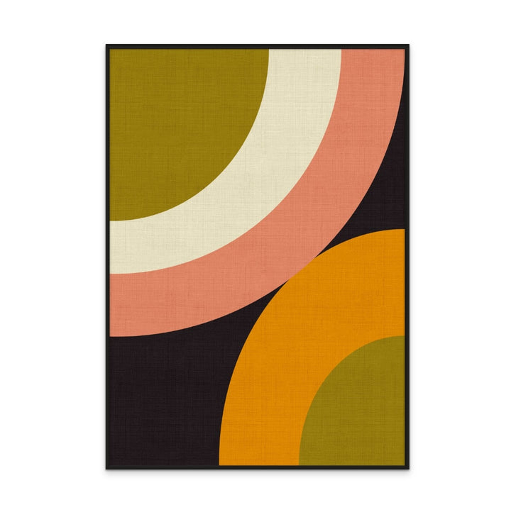 Geo Shapes Fall 21 Rounded Art Print