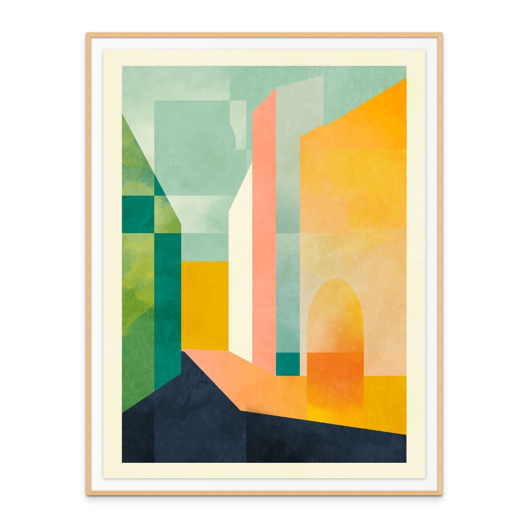 Spaces 3 Town Art Print