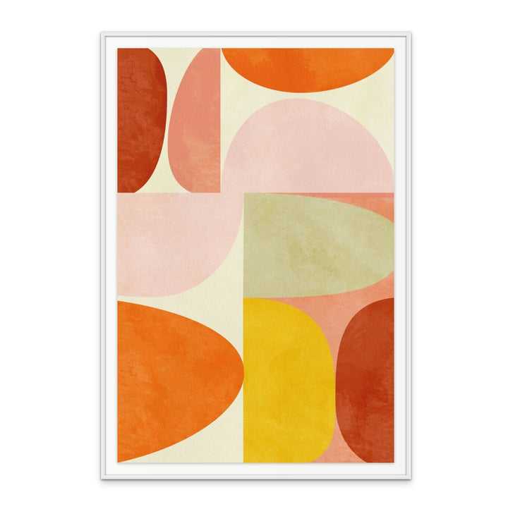 Warm Pastel Geometry Art Print