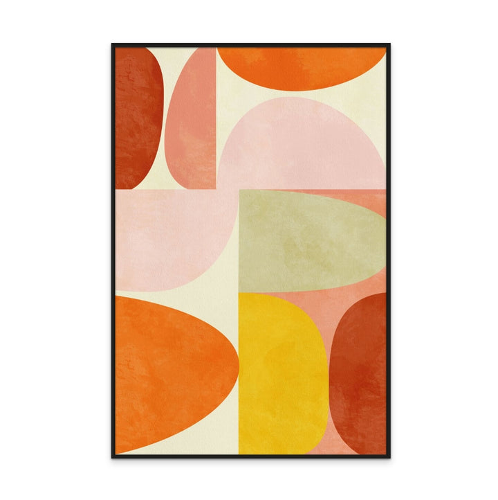 Warm Pastel Geometry Art Print