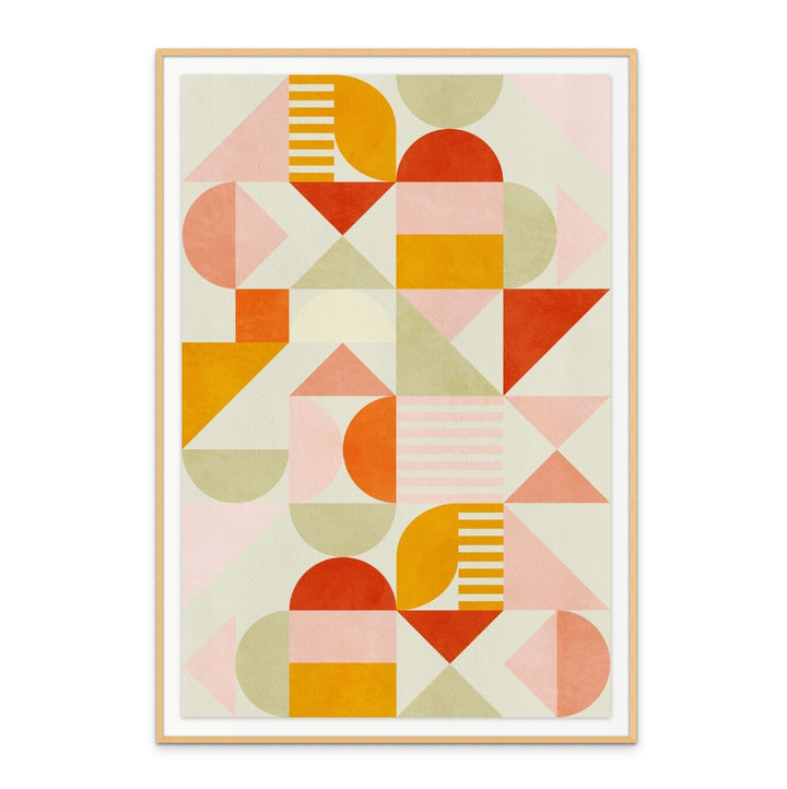 Bauhaus Fun Pastel Art Print