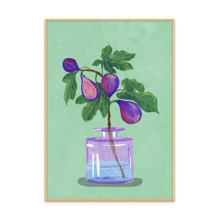 Figs branch in vase Art Print