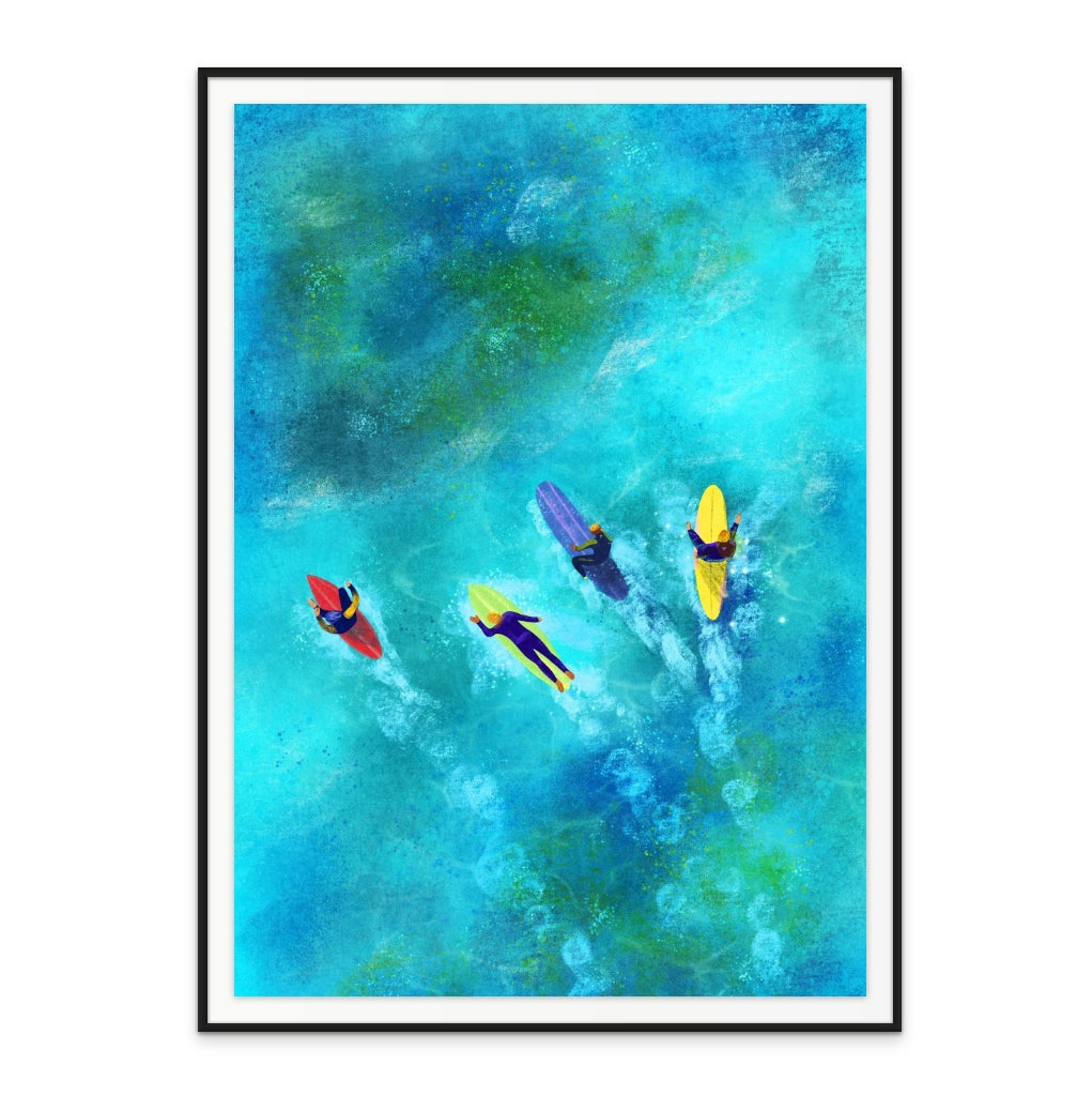 Surfer Dudes Art Print