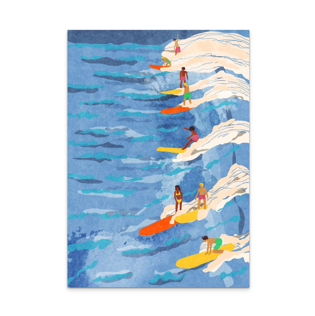Chilled surfing Art Print