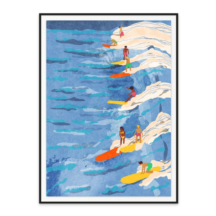 Chilled surfing Art Print