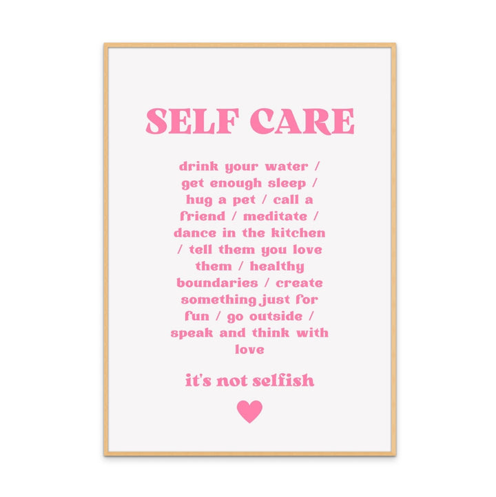 Self Care Art Print