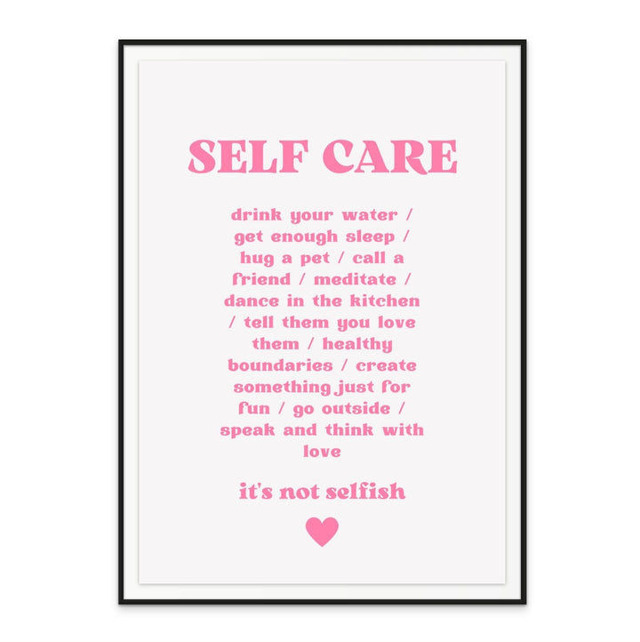 Self Care Art Print