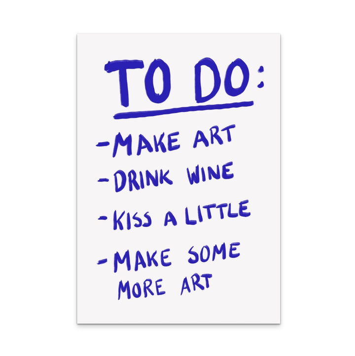 To Do Art Print