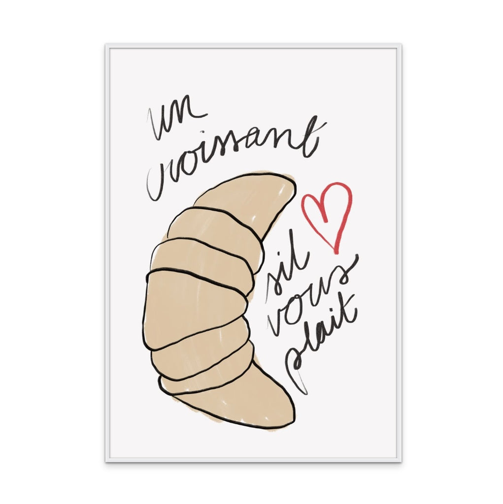 A Croissant Art Print