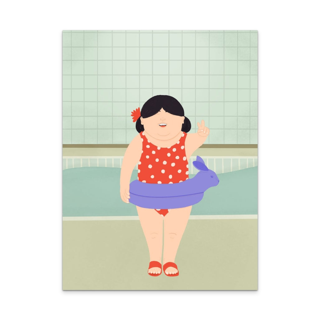 Swimming Lessons Art Print