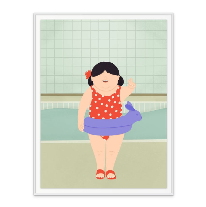 Swimming Lessons Art Print