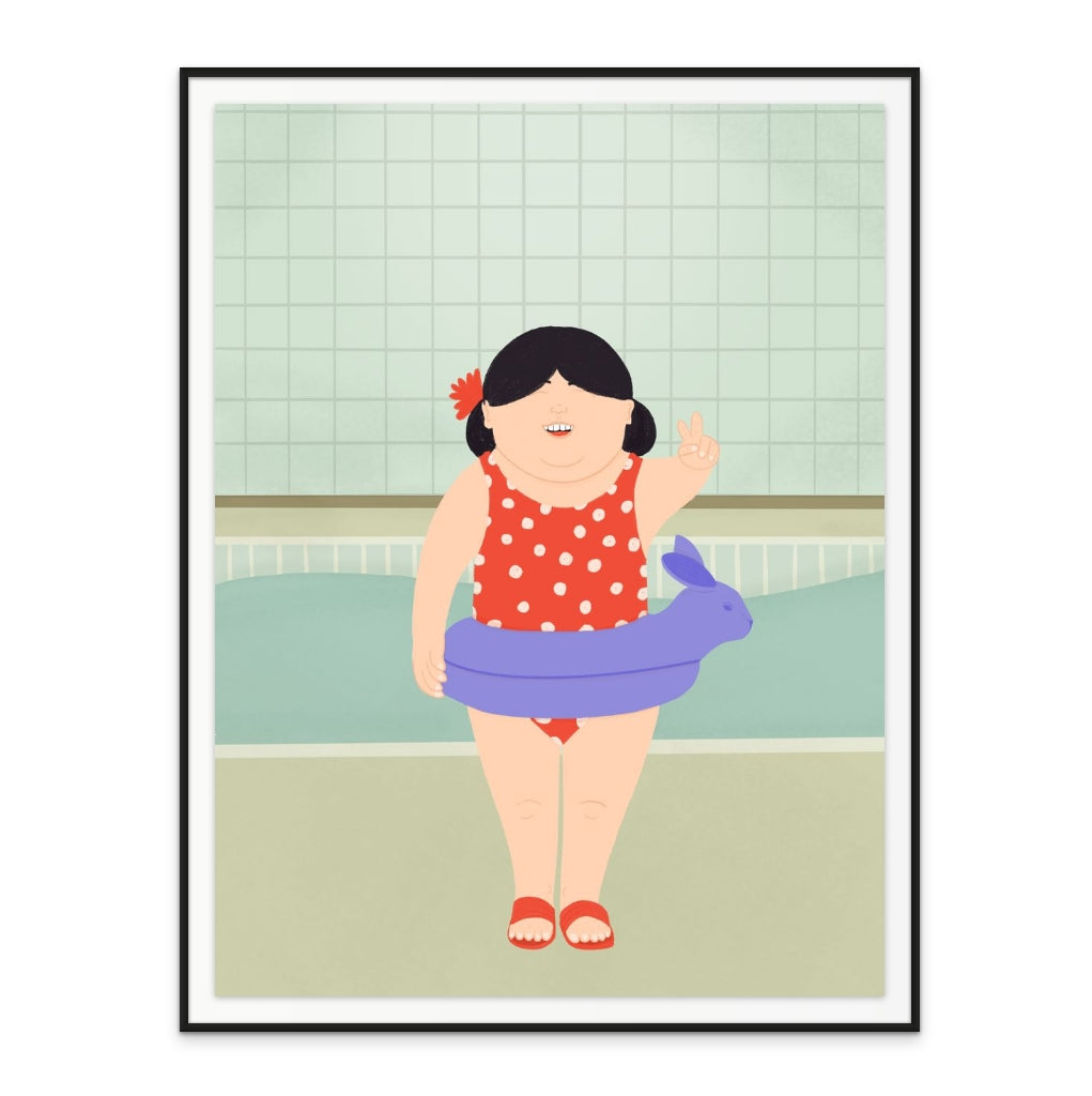 Swimming Lessons Art Print