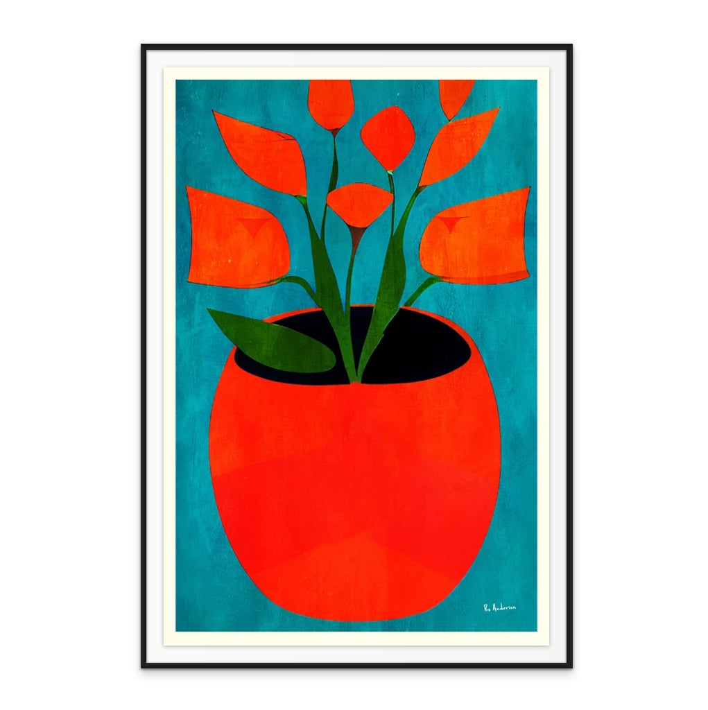 Red Blossoms Art Print