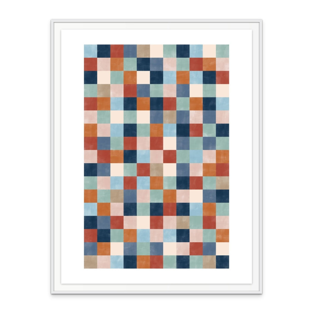 Colorful squares Art Print