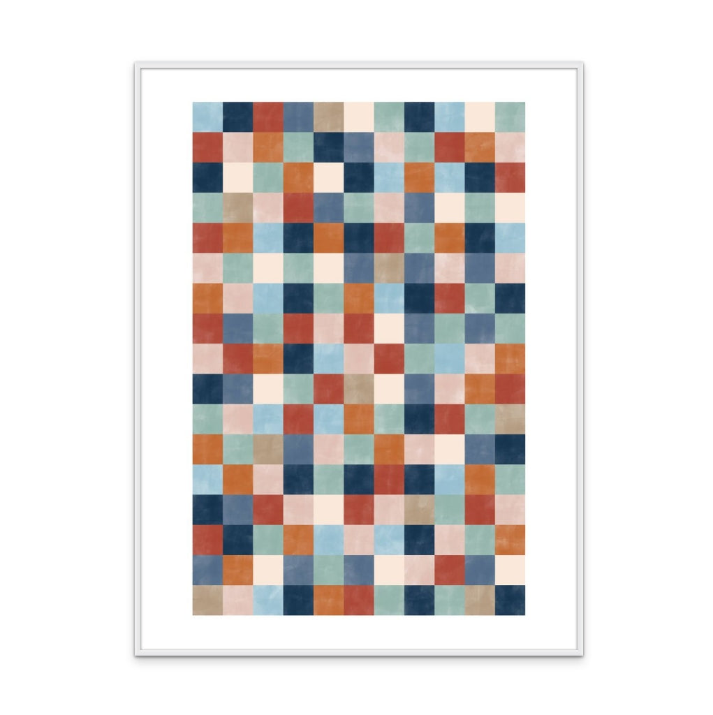 Colorful squares Art Print