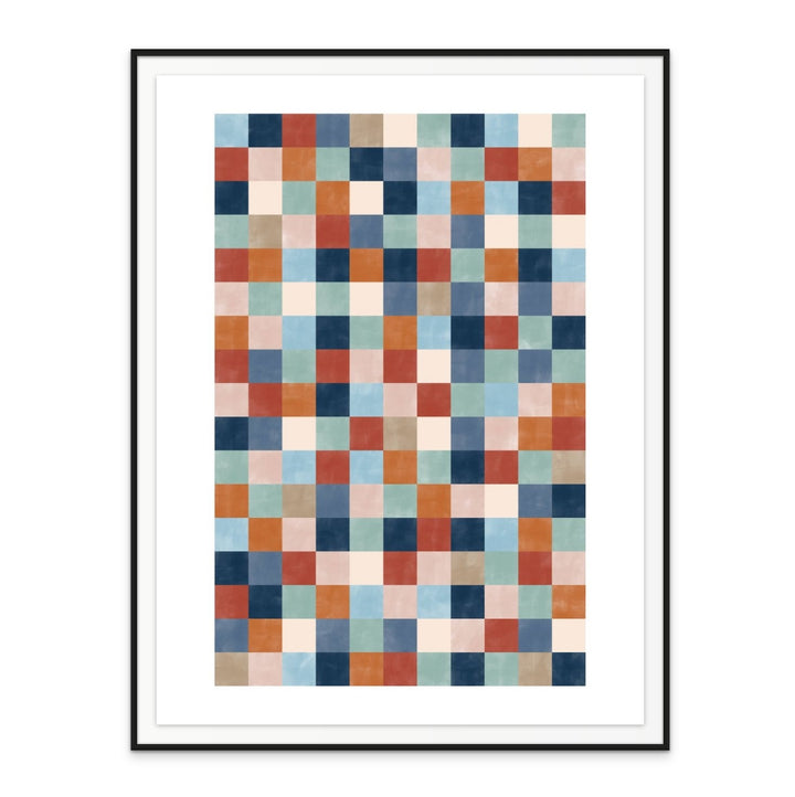 Colorful squares Art Print