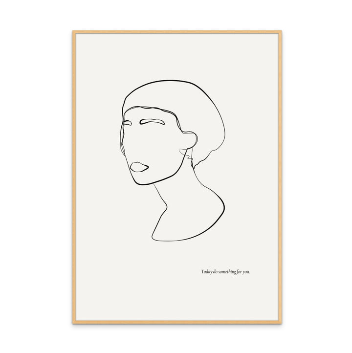 Abstract female portrait Art Print