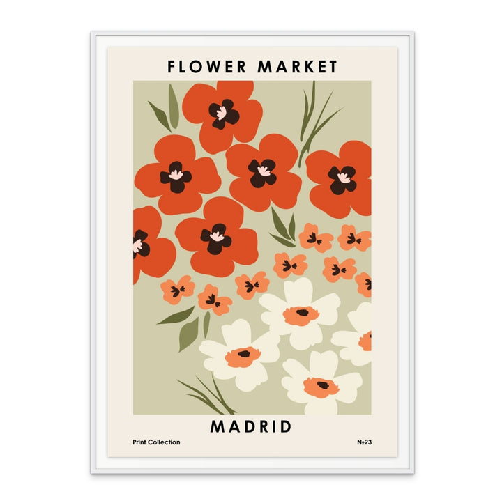 Flower Market Madrid Art Print