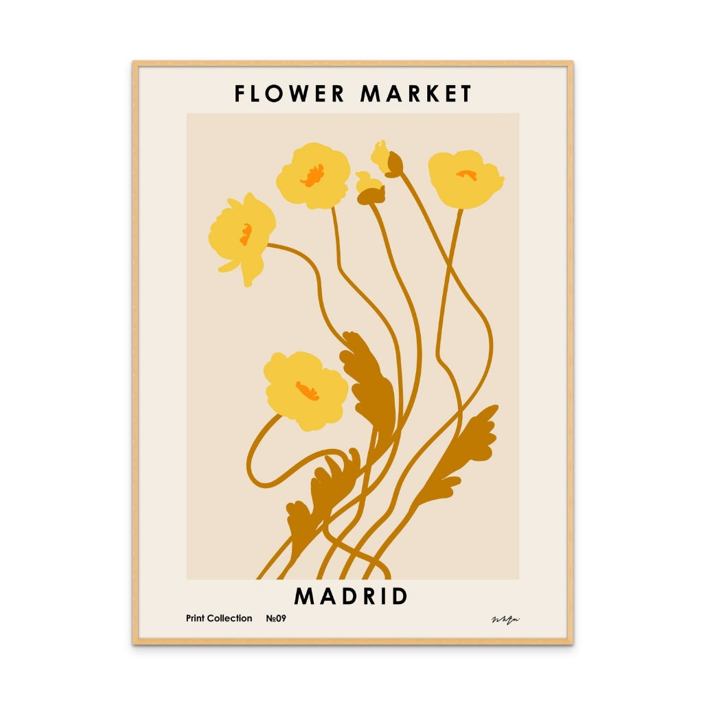 Flower Market. Madrid Art Print
