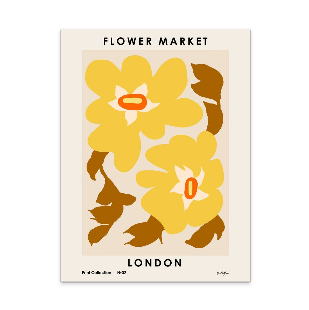 Flower Market. London Art Print