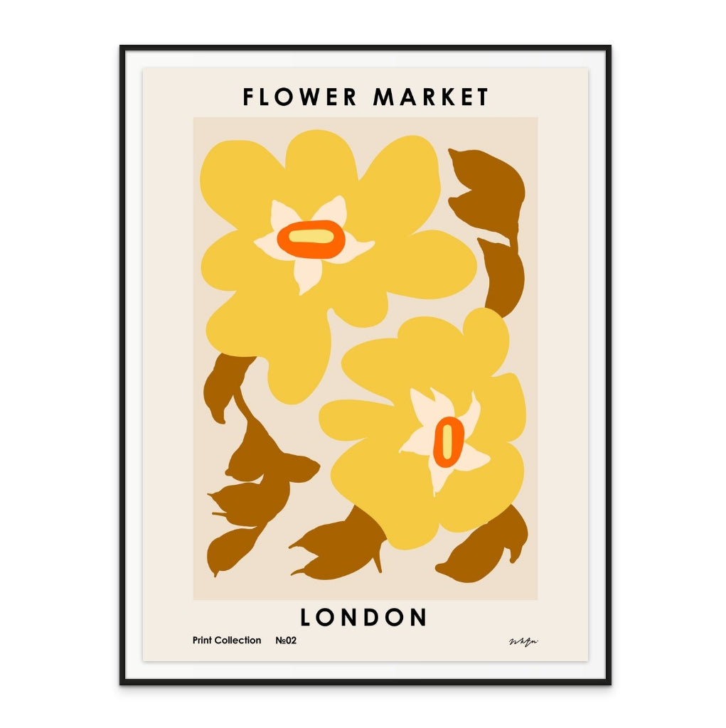 Flower Market. London Art Print