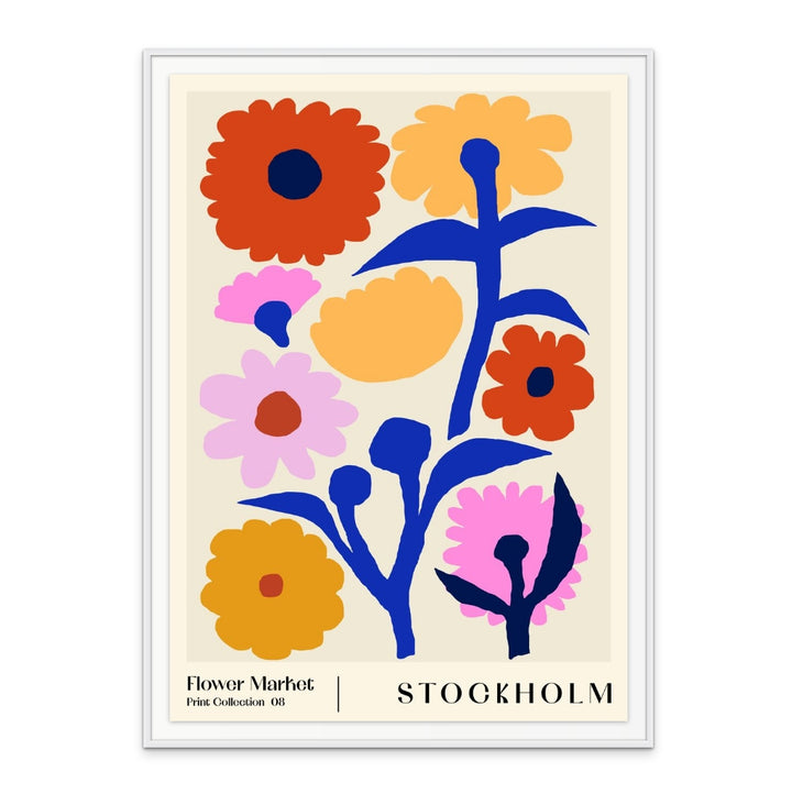 Flower Market. Stockholm Art Print