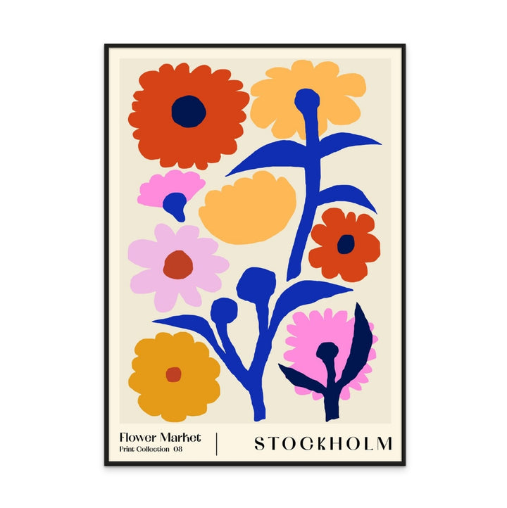 Flower Market. Stockholm Art Print