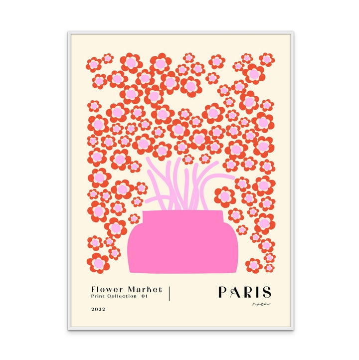 Flower Market. Paris Art Print