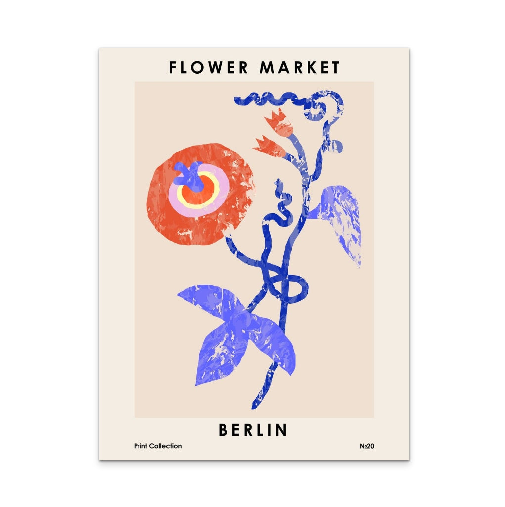 Flower Market. Berlin Art Print