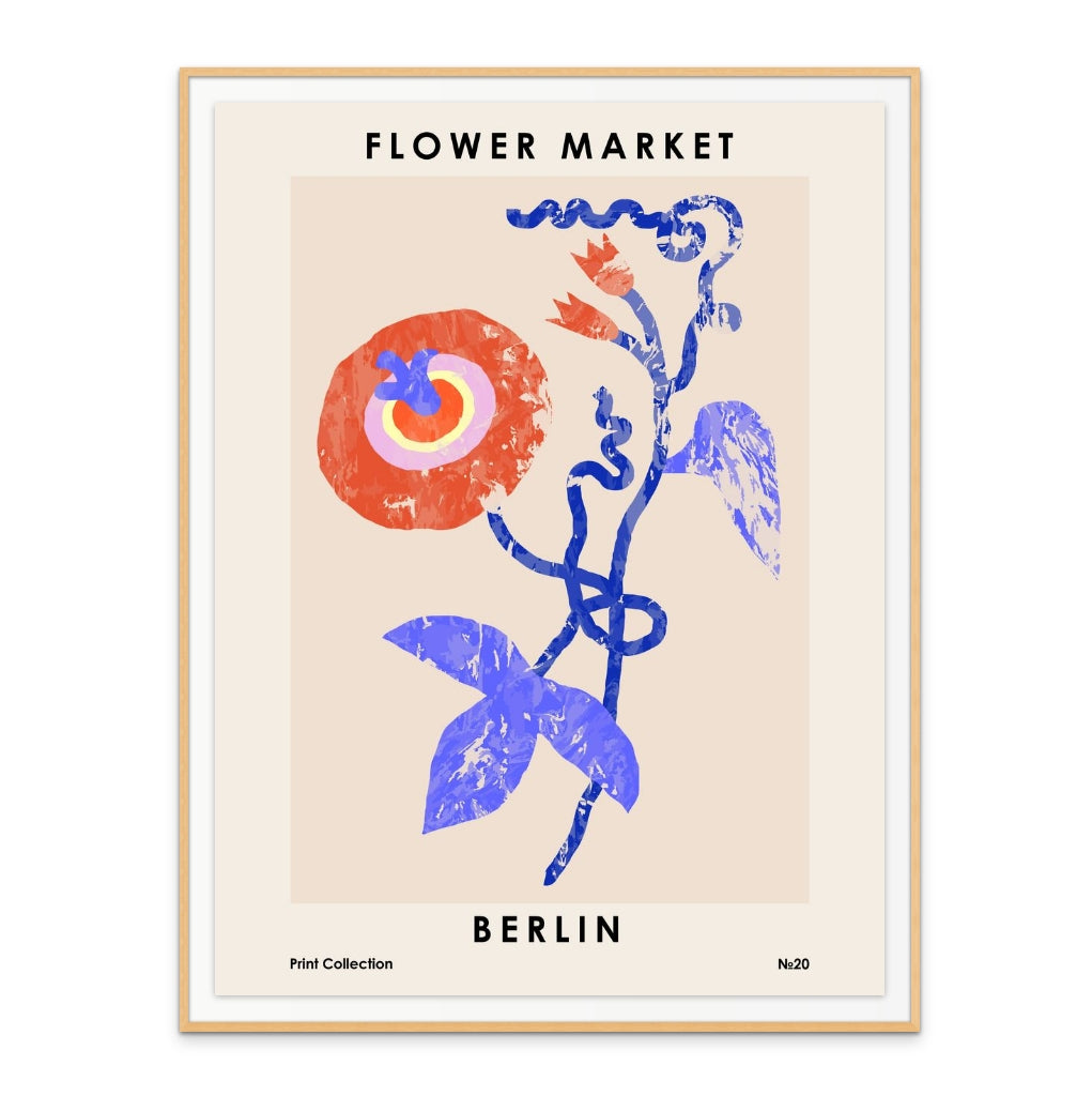 Flower Market. Berlin Art Print