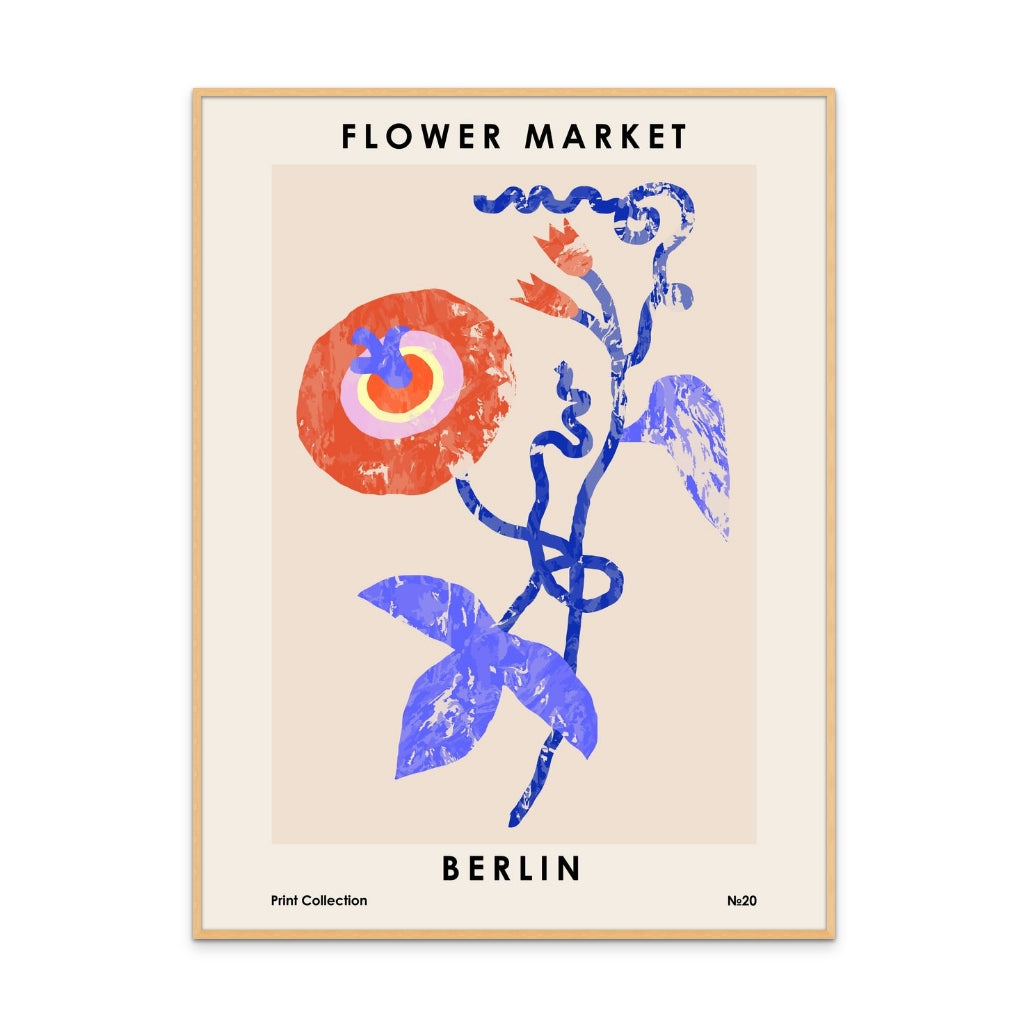 Flower Market. Berlin Art Print