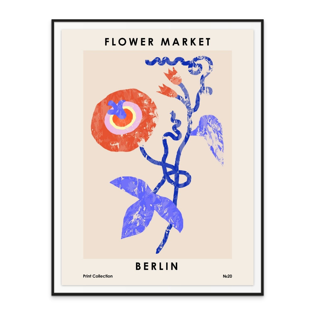 Flower Market. Berlin Art Print