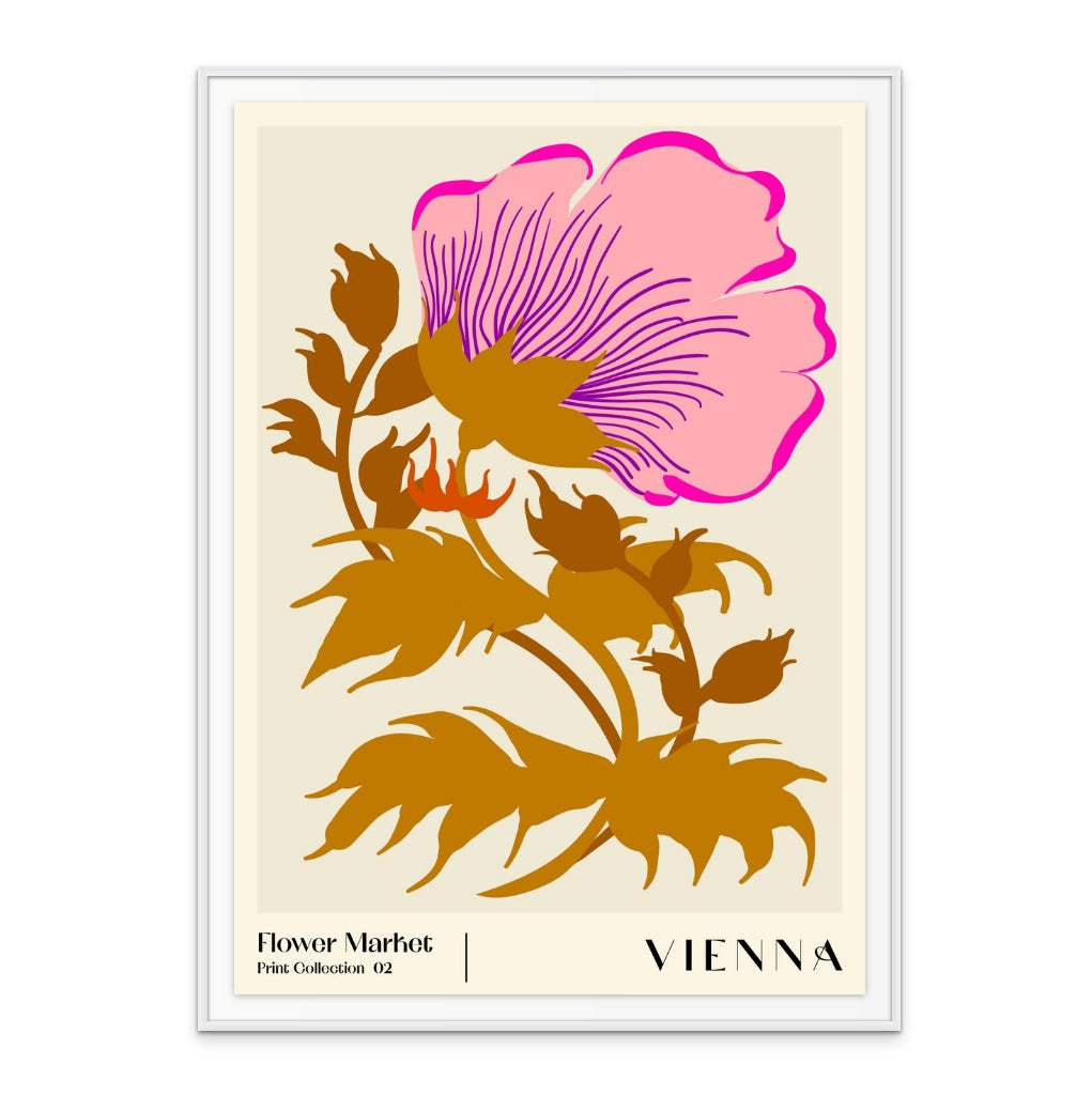 Flower Market. Vienna Art Print