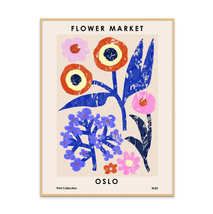 Flower Market. Oslo Art Print