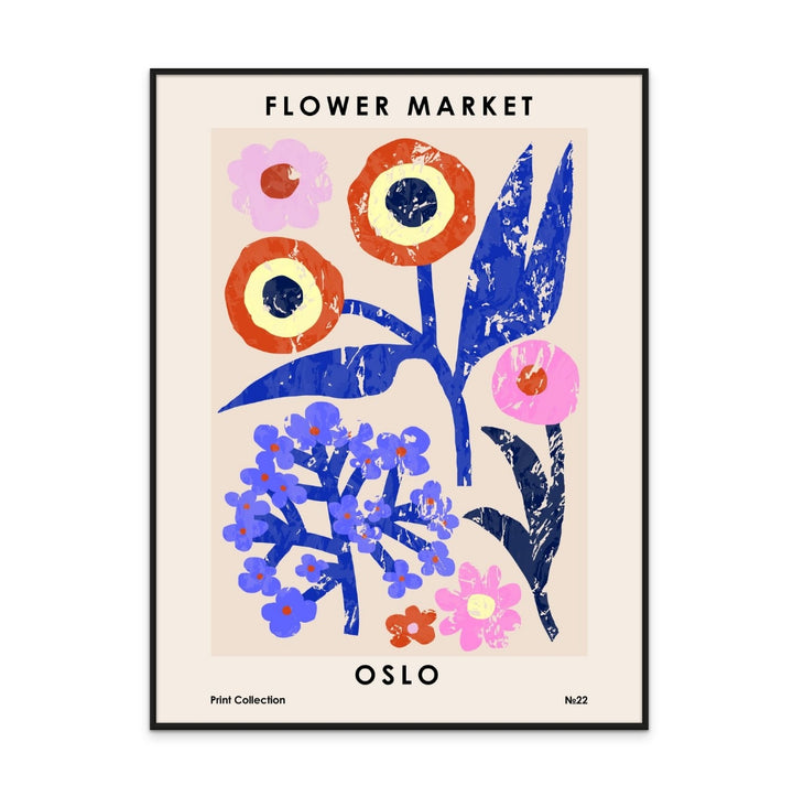 Flower Market. Oslo Art Print