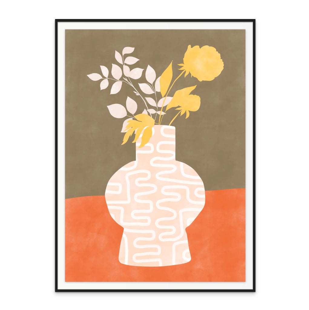 Abstract vase Art Print