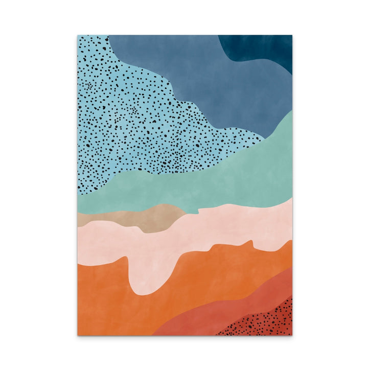 Colorful ripples 2 Art Print