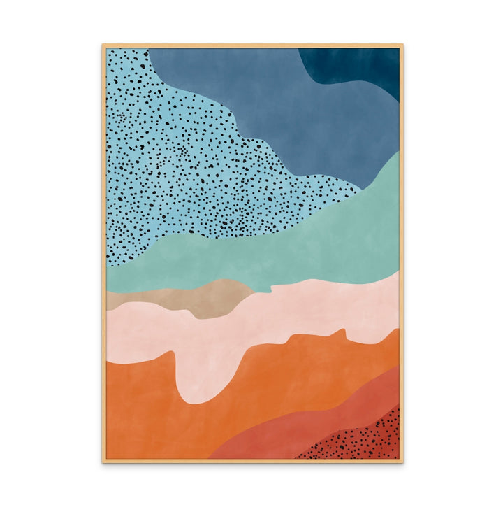 Colorful ripples 2 Art Print