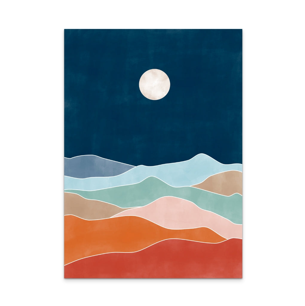 Moon night Art Print