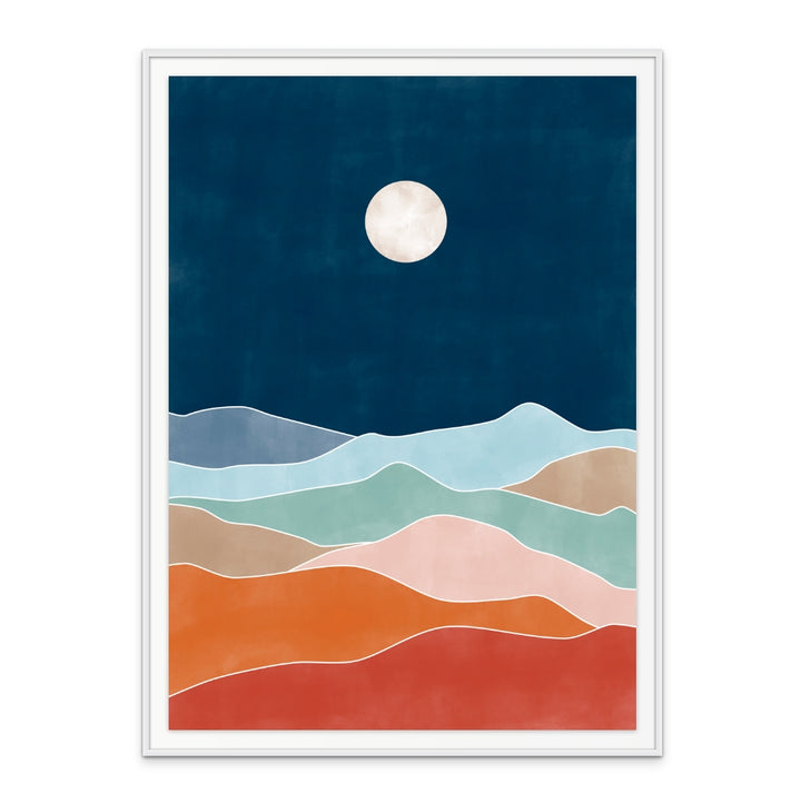 Moon night Art Print