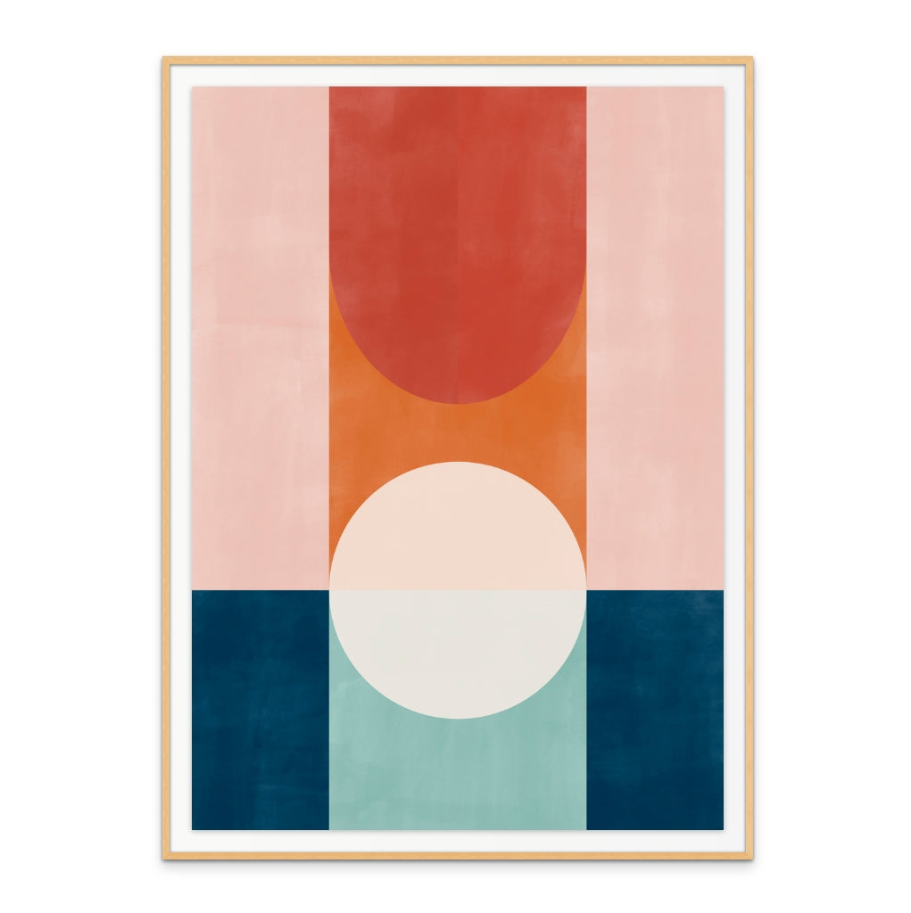 Geometric composition Art Print