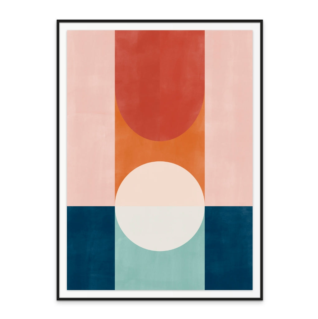 Geometric composition Art Print