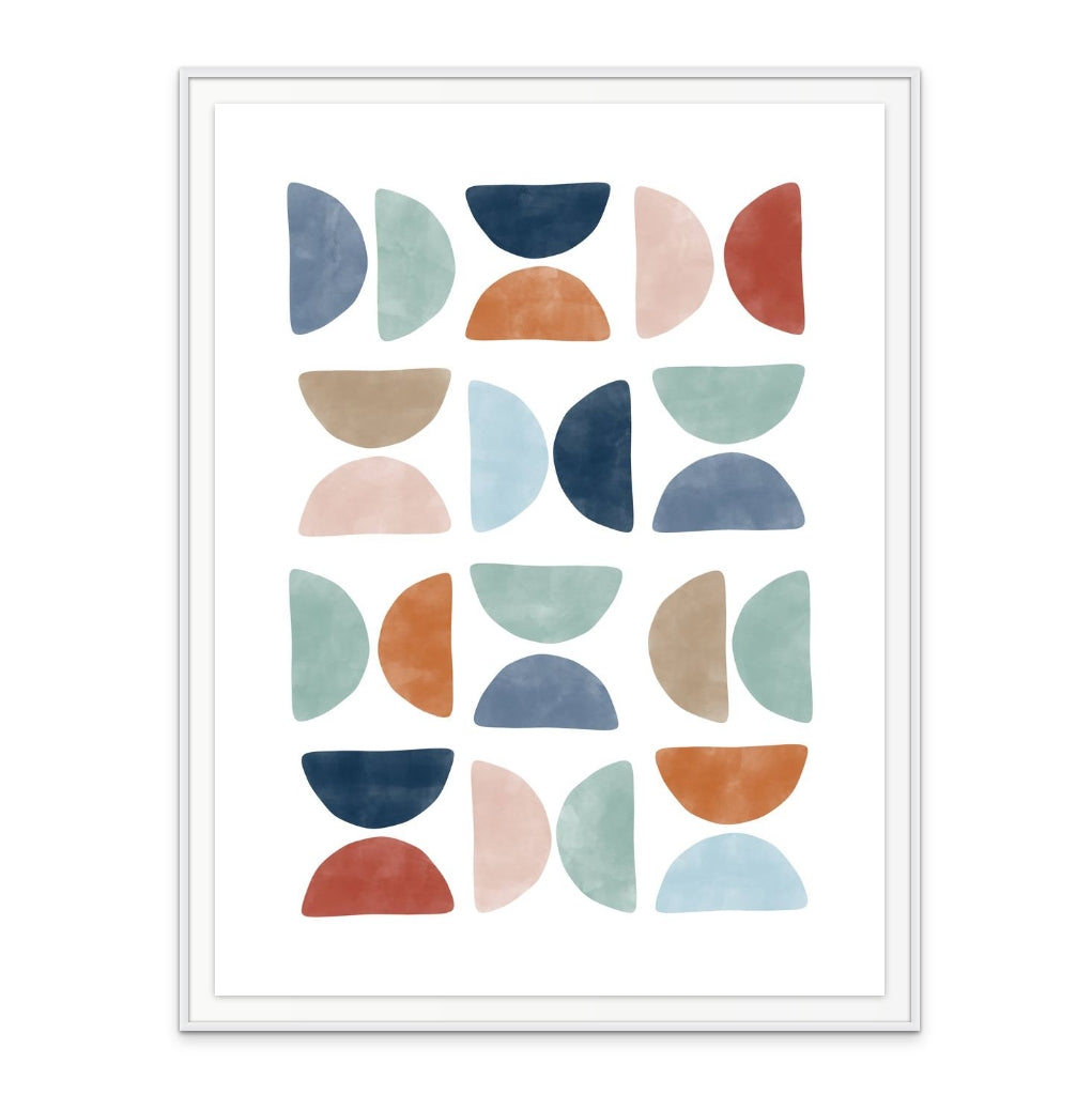 Colorful geometric pattern Art Print