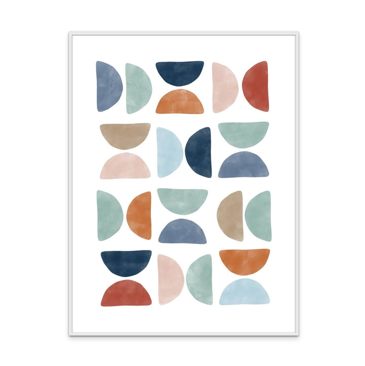 Colorful geometric pattern Art Print