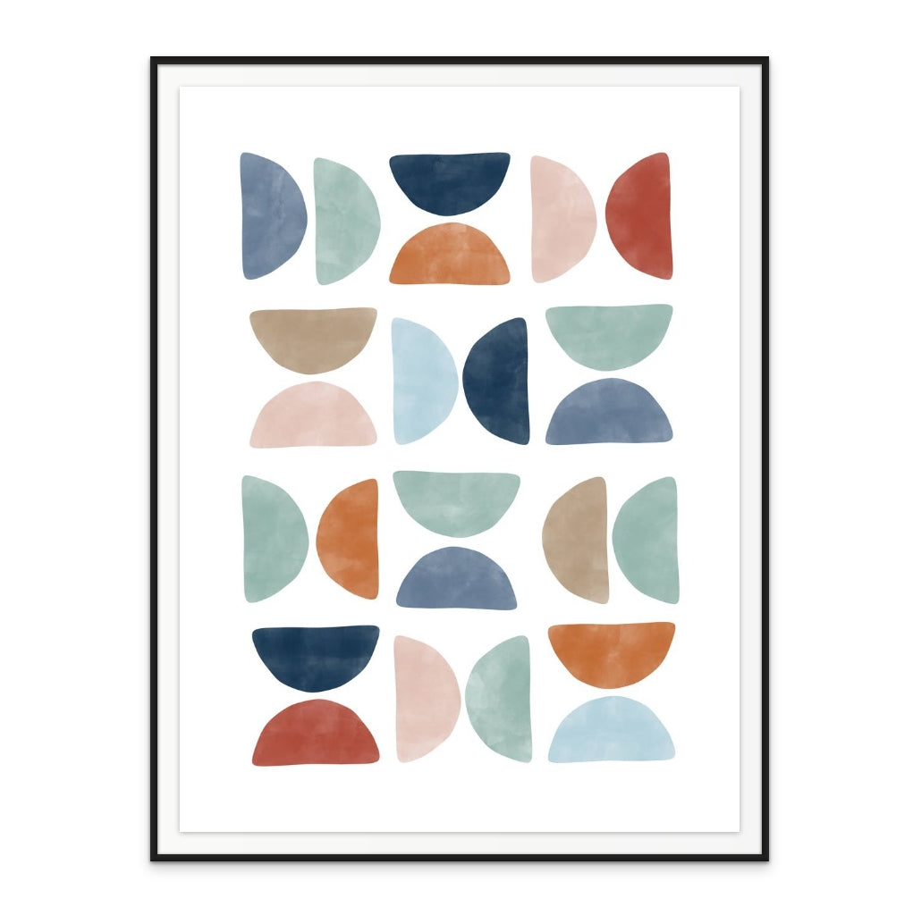 Colorful geometric pattern Art Print