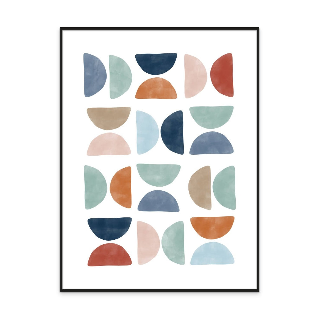 Colorful geometric pattern Art Print